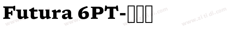 Futura 6PT字体转换